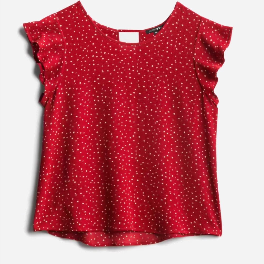 papermoon kiera keyhole back blouse